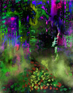 Bosco incantato. Digital art 2001.